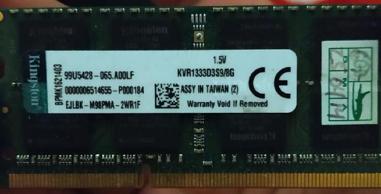 Memoria Ram Ddr3 8gb Kingston