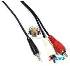 Cable de Audio 2 x 1 Plug Estereo a RCA