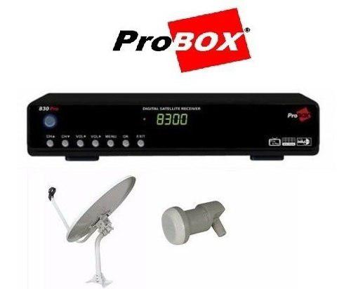 Combo tv satelital fta con receptor 830 pro hd y antena 60cm