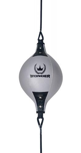 Pera de boxeo profesional con elasticos marca wonder saco