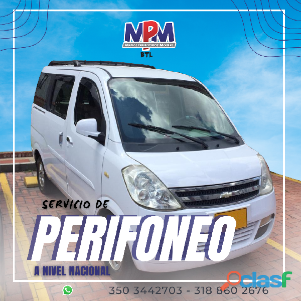 Carro valla, perifoneo, volanteo, animadores, publicidad móvil