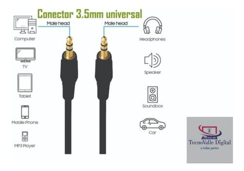 Cable De Audio Para Celular 1 A 1 Plug 3.5mm 1 Metro