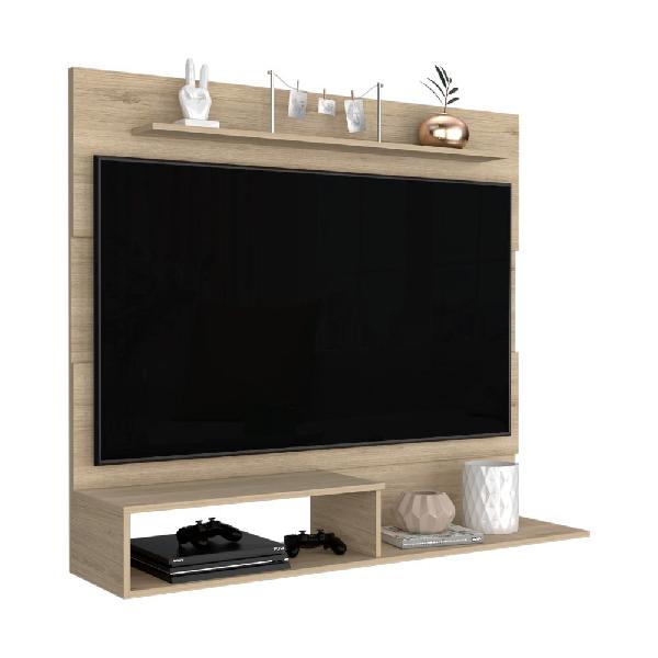 Panel de TV Ascher, Beige, con espacio para televisor de