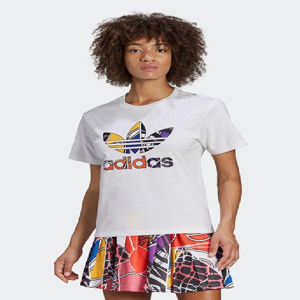 Camiseta Blanco-Multicolor adidas Originals Rich Mini