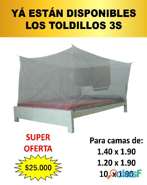 Llegaron yá los toldillos 3s para el hogar. [precios super bajos] [aprovecha yá]